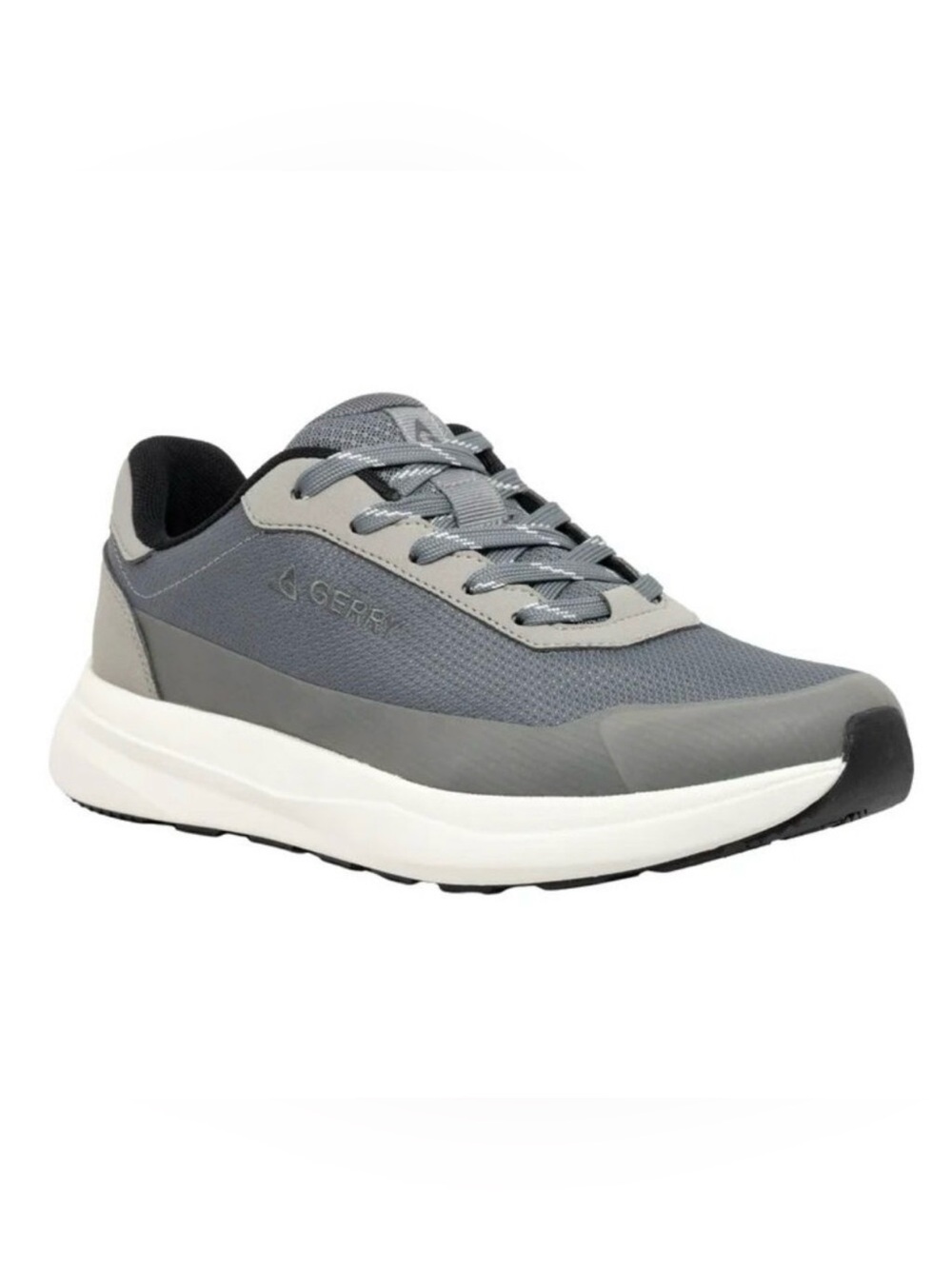 Gerry Men's Gray and White Mesh Athletic Sneaker